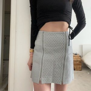 REBECCA TAYLOR 100% LEATHER SKIRT